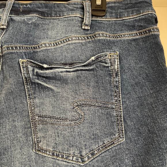 Silver Jeans Co. Denim Boyfriend Shorts - Size 14 - Picture 6 of 13